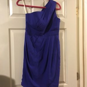 Blue Silk Shoshanna Cocktail Dress
